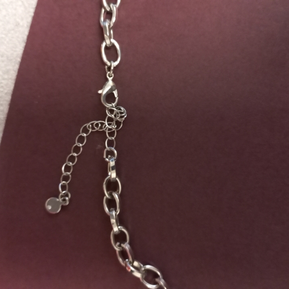 Chain Necklace - Rhodium Plated -Silver - Picture 3 of 3